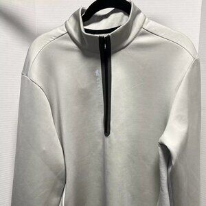 SECOND SKIN Men's Running 1/4 Zip Long Sleeve Luna Rock Heather Medium